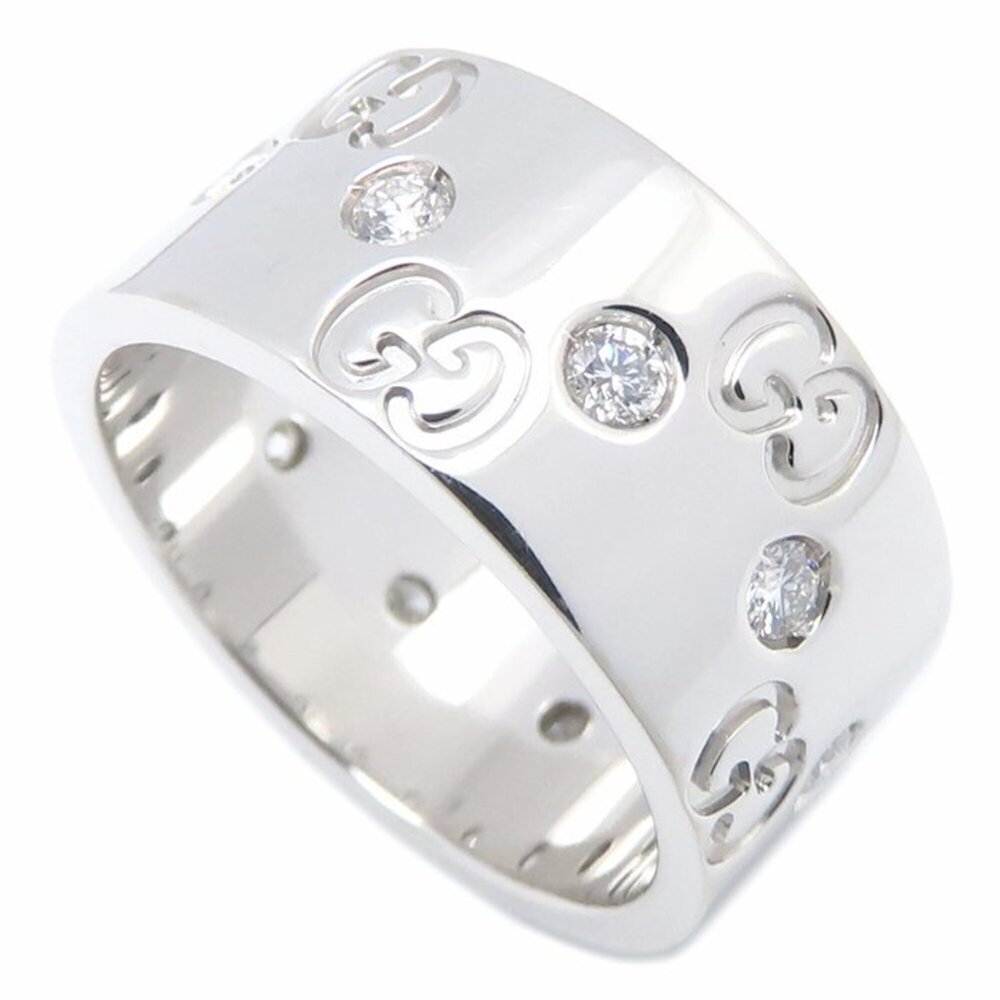 GUCCI Silver Diamond Ring